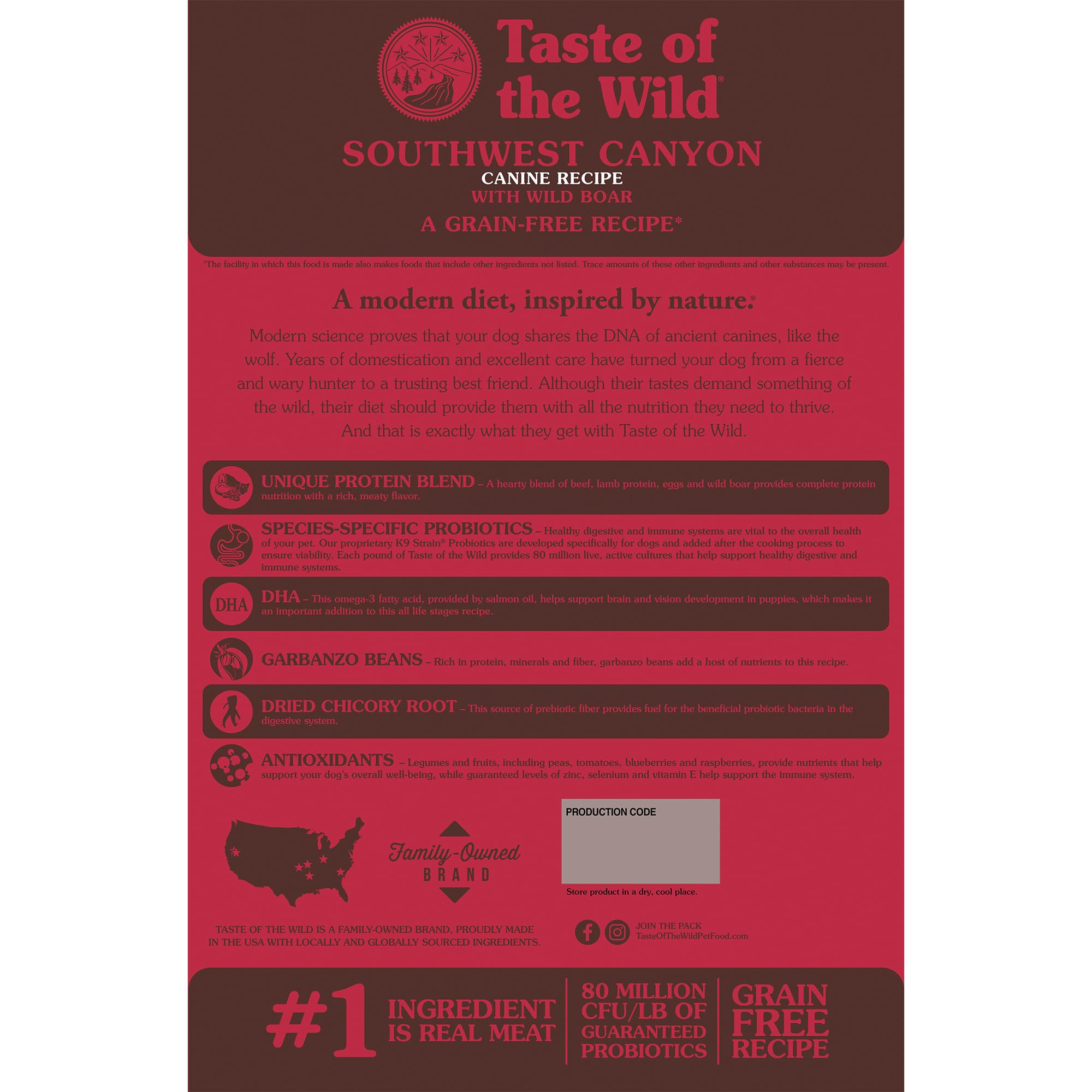 Taste of the Wild Southwest Canyon dzik pies karma bez ziarna, 12,73 kg
