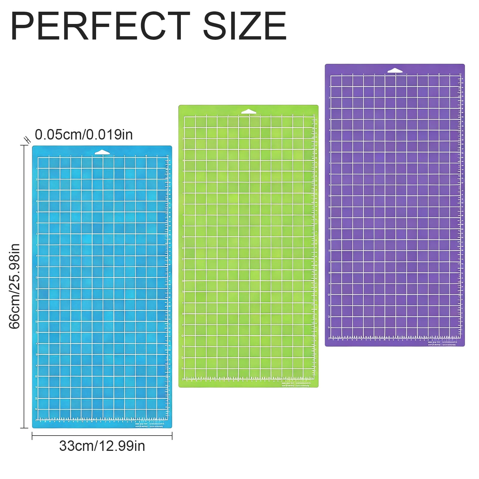 3 Pièces Tapis de Découpe, 12x24 Inch, Tapis de Découpe de Remplacement, pour Travaux Manuels, Pour Cricut Maker/Explore Air 2