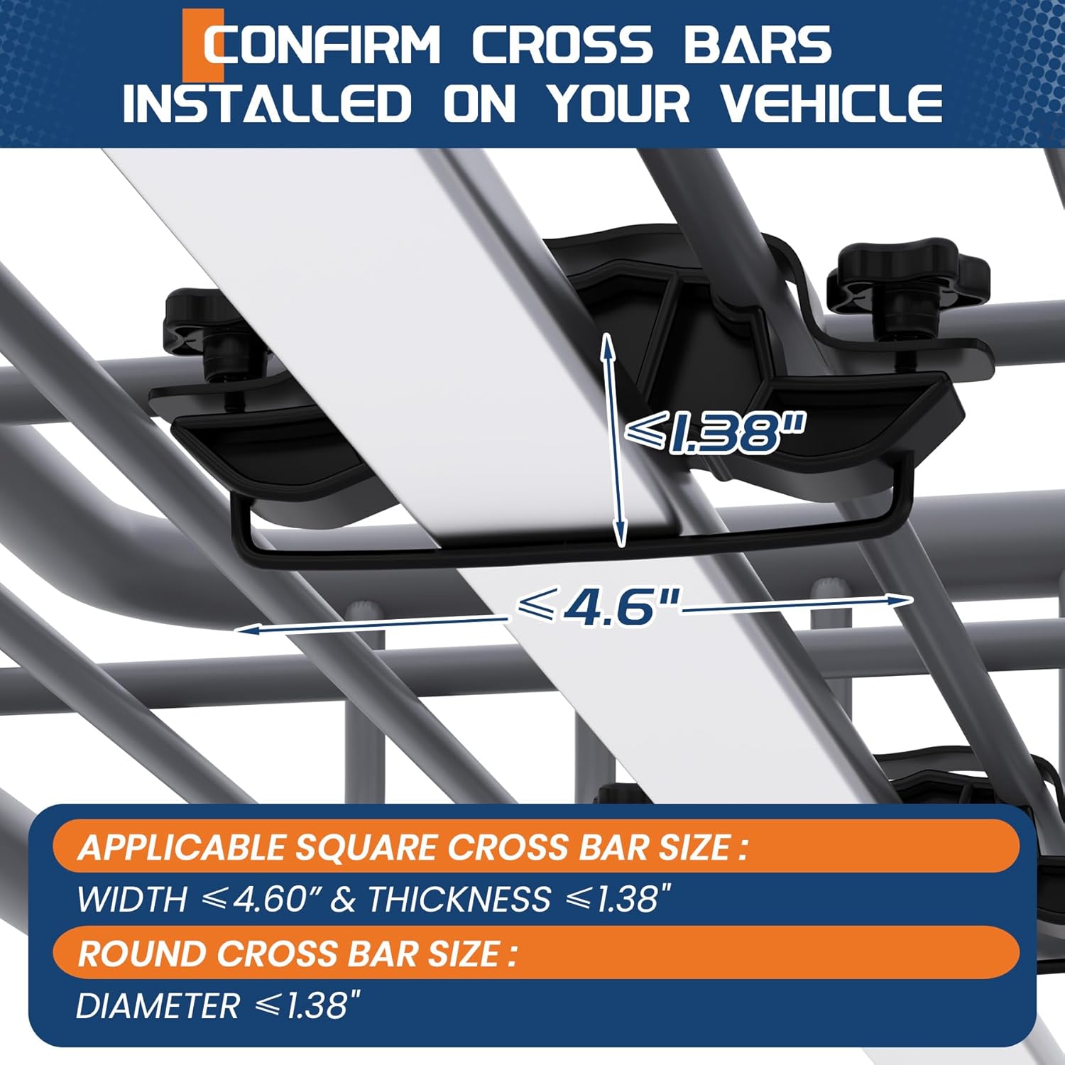Garvee 46 in x 36 in Universal Roof Rack Basket, 200 LBS Capacity Luggage Rack, Heavy Duty Rooftop Cargo Carrier, Car Top Luggage Holder Basket Heavy Duty for SUVs, Trucks, Vehicles