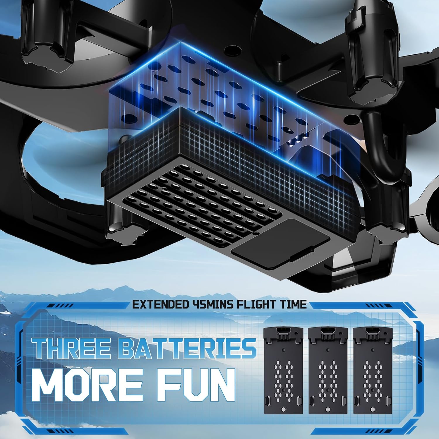 RC Planes with 3 Batteries for Kids Adults, Foam Remote Control Airplane Jet Helicopter Drone Toys for Kids Adults 8-12 12-16, Remote Control Plane Airplane Toys with Led Lights