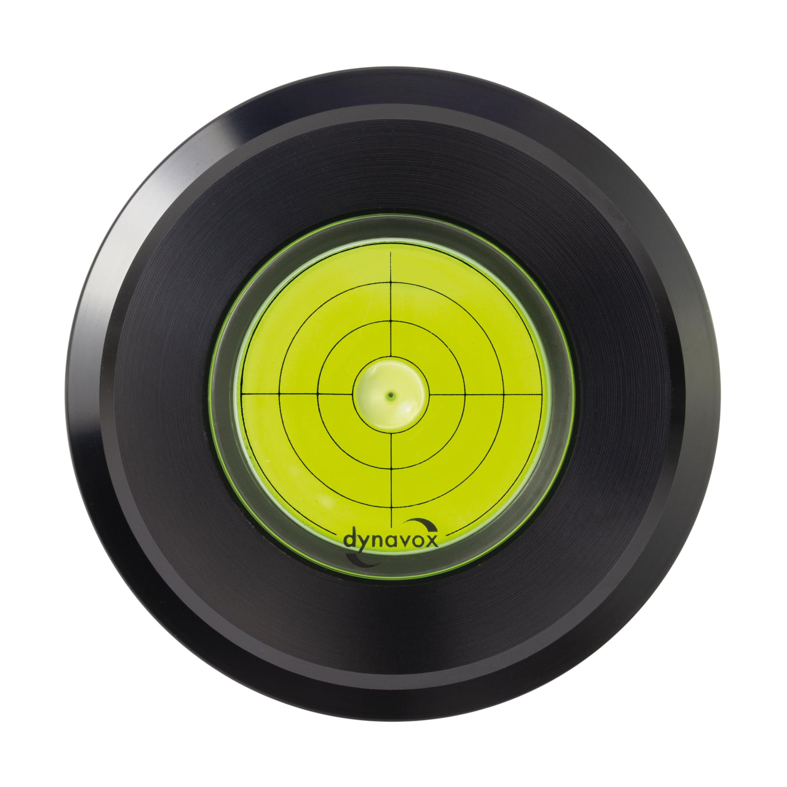 Dynavox PST260 - Peso piatto in alluminio con libellula, 260 g, stabilizzatore per giradischi, in vinile, per attenuare la risonanza e migliore campionamento, Nero