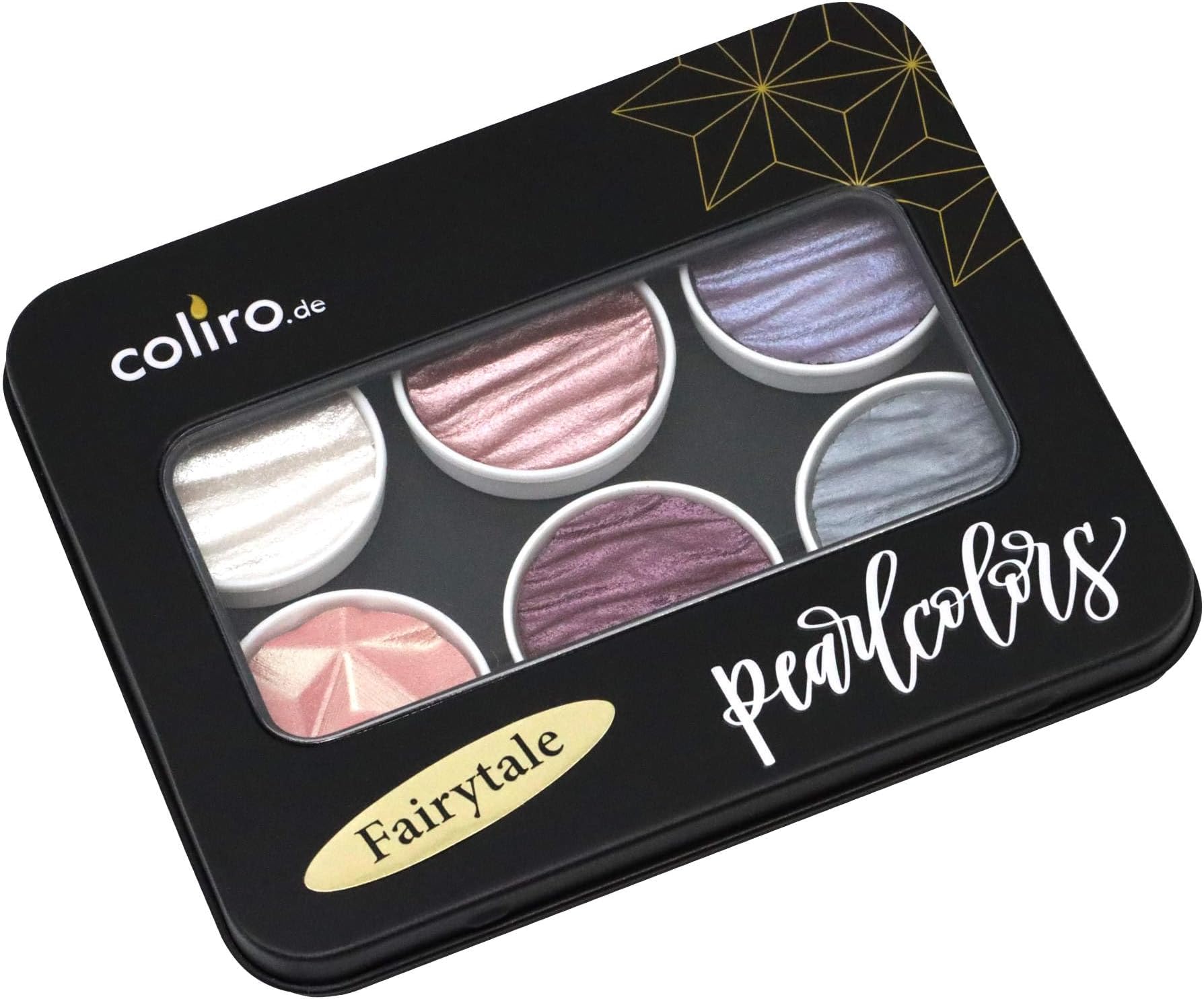 COLIRO Artist Mica Pearl Watercolor Paint, M760 Fairytale (6 Color Set) by Finetec GmbH