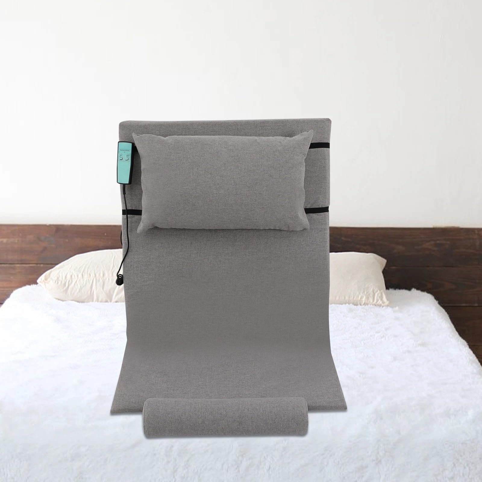 Dossier électrique relevable pour lit, réglage motorisé de l'appui-tête avec télécommande, lit de soins 2 à 80 °, matelas d'aide au relevage, charge maximale de 300 kg, idéal pour les personnes âgées