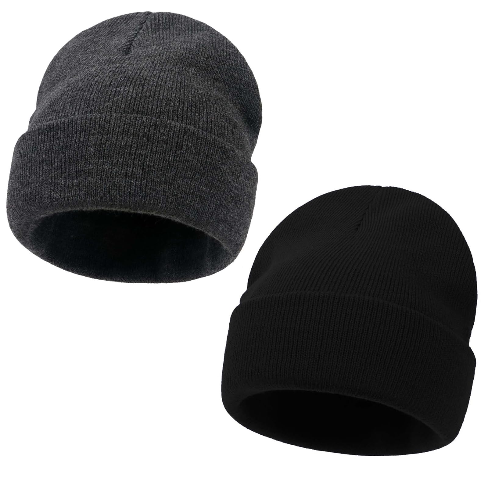 Kids Beanie Boys Girls Winter Hats Children Cuffed Knit Warm Skull Caps