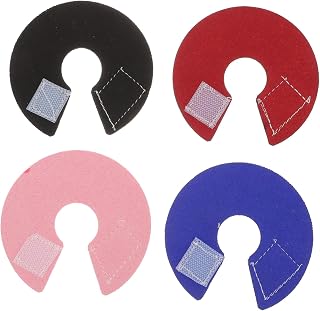 ifundom 4piezas Collar De Recuperación para Aves Collar Antipicaduras para Loros y Agapornis Transpirable Resistente Protección para Piel De Unidades Colores Mixtos Rojo Rosa Azul Negro