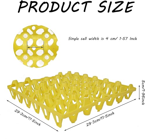Miniatura 2 de 10 bandejas de plástico para huevos de 30 celdas, cajas de huevos apilables para embalaje de huevos, almacenamiento, envío de huevos frescos