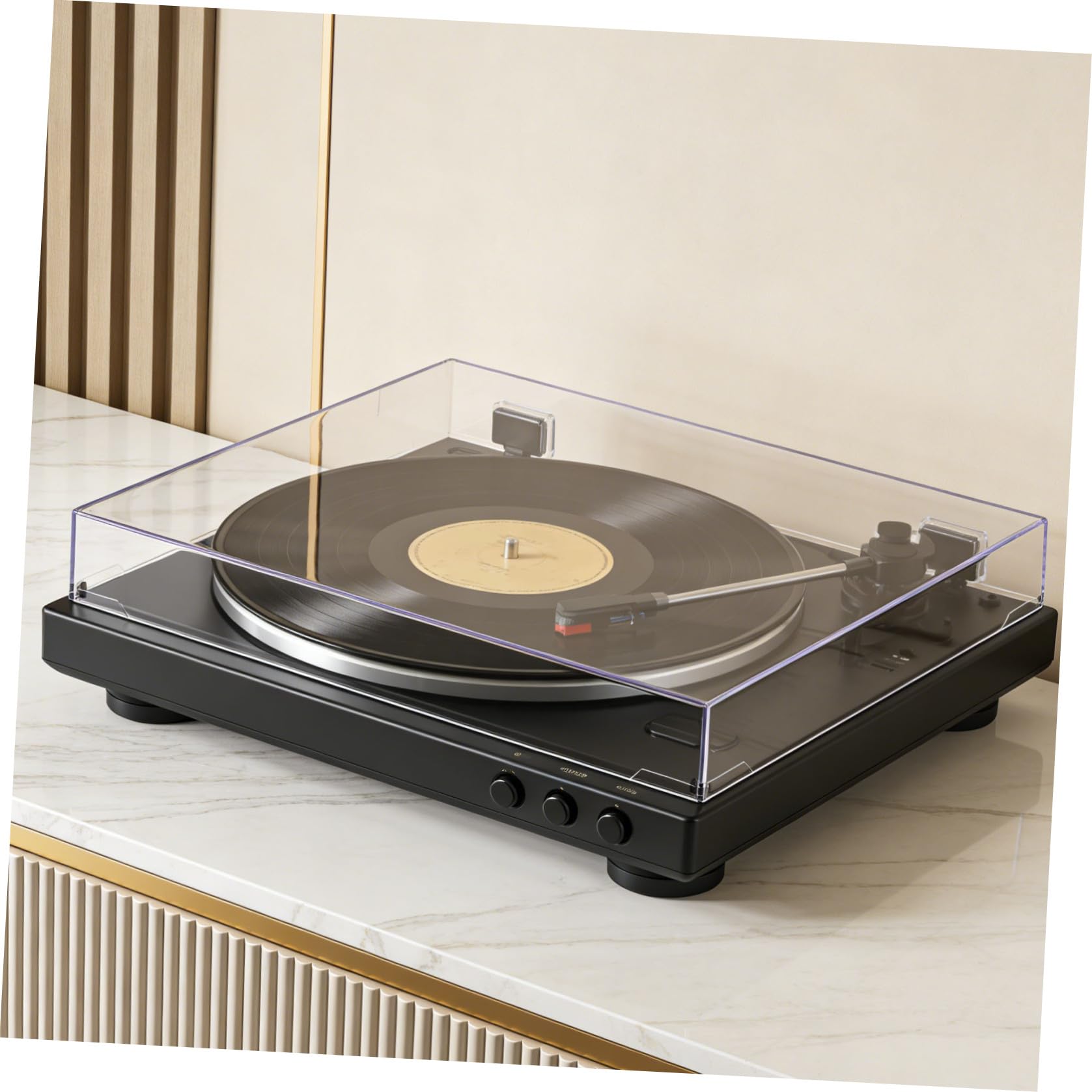 Coperchio antipolvere rettangolare trasparente in acrilico per - Protezione per apparecchi audio domestici 16,2x13,2x2,4 pollici
