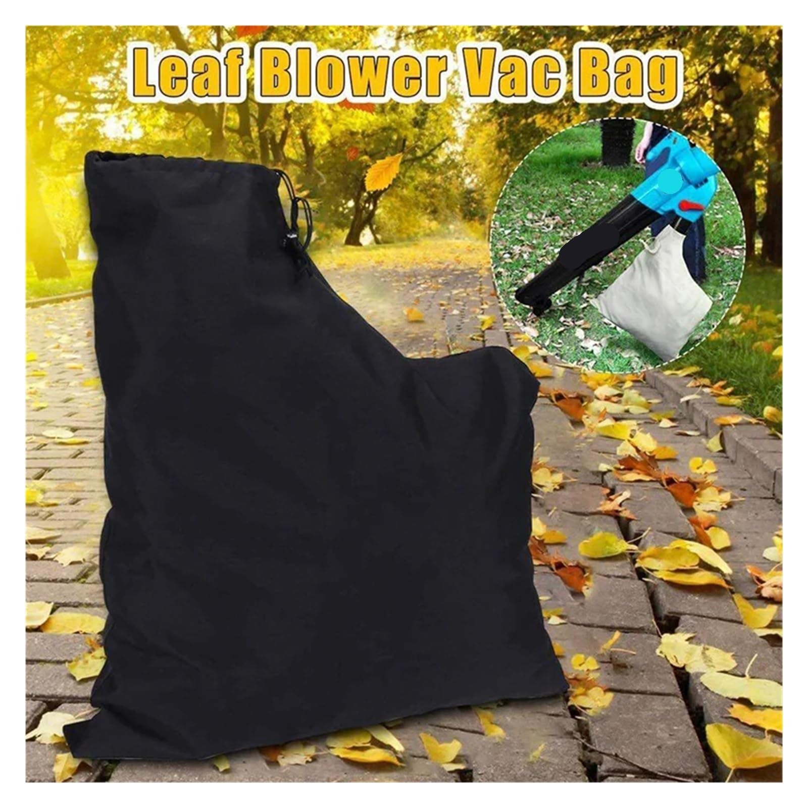 Bolsa Soplador De Hojas Bolsa de soplador de hojas universal con descarga ajustable, accesorio for herramientas de jardinería Bolsa Para Soplador De Hojas(3PCS)