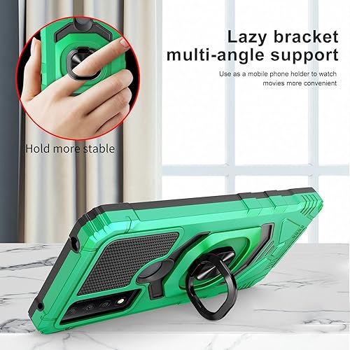 Miniatura 2 de jackpot wireless Funda para TCL 30V 5G, TCL 30V 5G Funda de teléfono con protector de pantalla, soporte de anillo para montaje magnético de