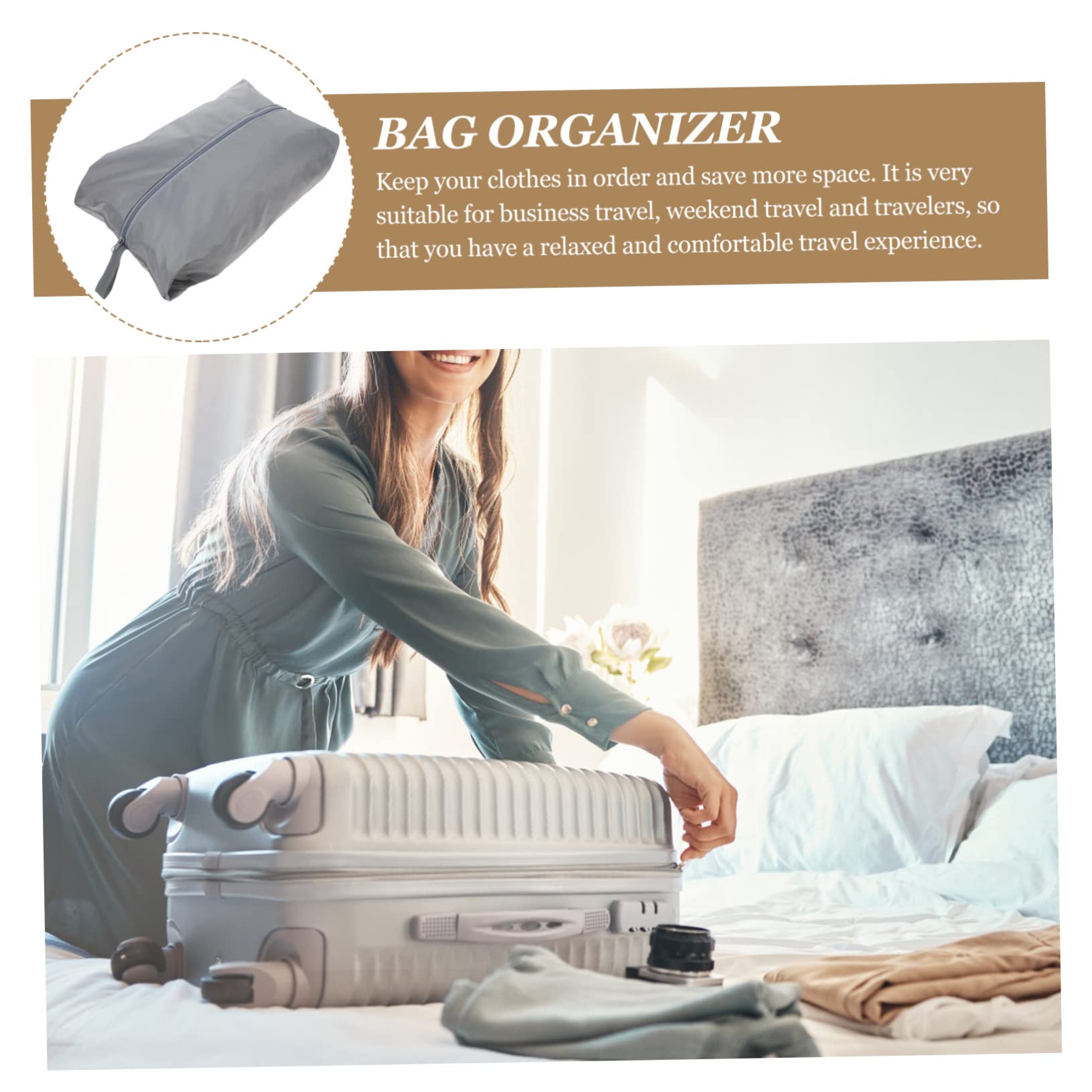 8piezas Bolsas De Almacenamiento De Viaje Impermeables De Cubos para Ropa y Calzado Organizador De Equipaje Práctico y para Accesorios De Viaje y Uso Diario