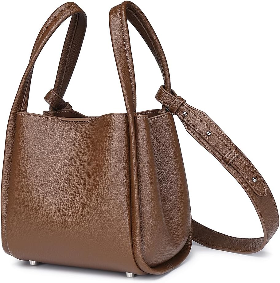 PU Leather Tote Bag Slouchy Handbag with Zipper Stylish for Women's - Image 9