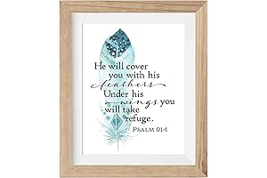 Psalm 91:4 Christian Home Warming Betty White Poster