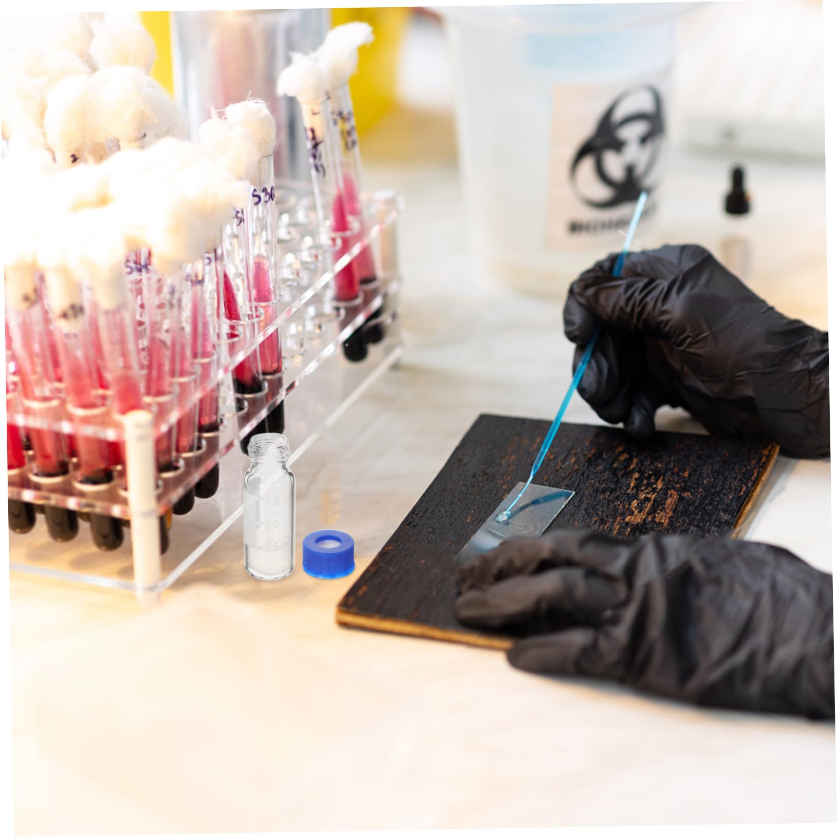 Gatuida 500piezas Frascos De Vidrio Tapa De Muestreo Transparentes Con Escala Botellas Pequeñas Para Almacenamiento De Muestras Para Laboratorio y Uso Doméstico