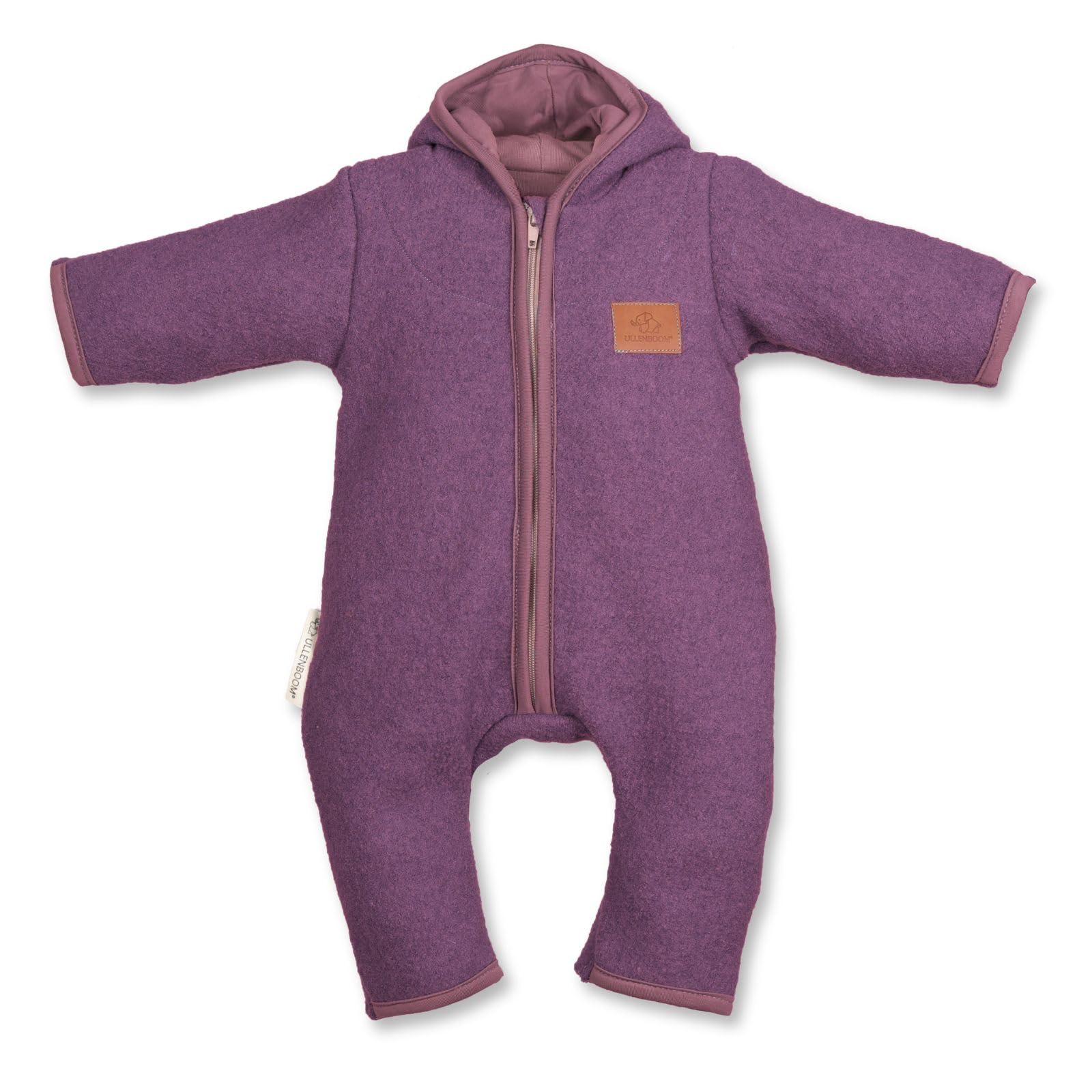 ULLENBOOM® Wollwalk Overall Baby - Walkoverall - Aus Schurwolle, 100% mulesingfrei - Overall für Baby bis Kleinkind - Ideal für Herbst und Winter