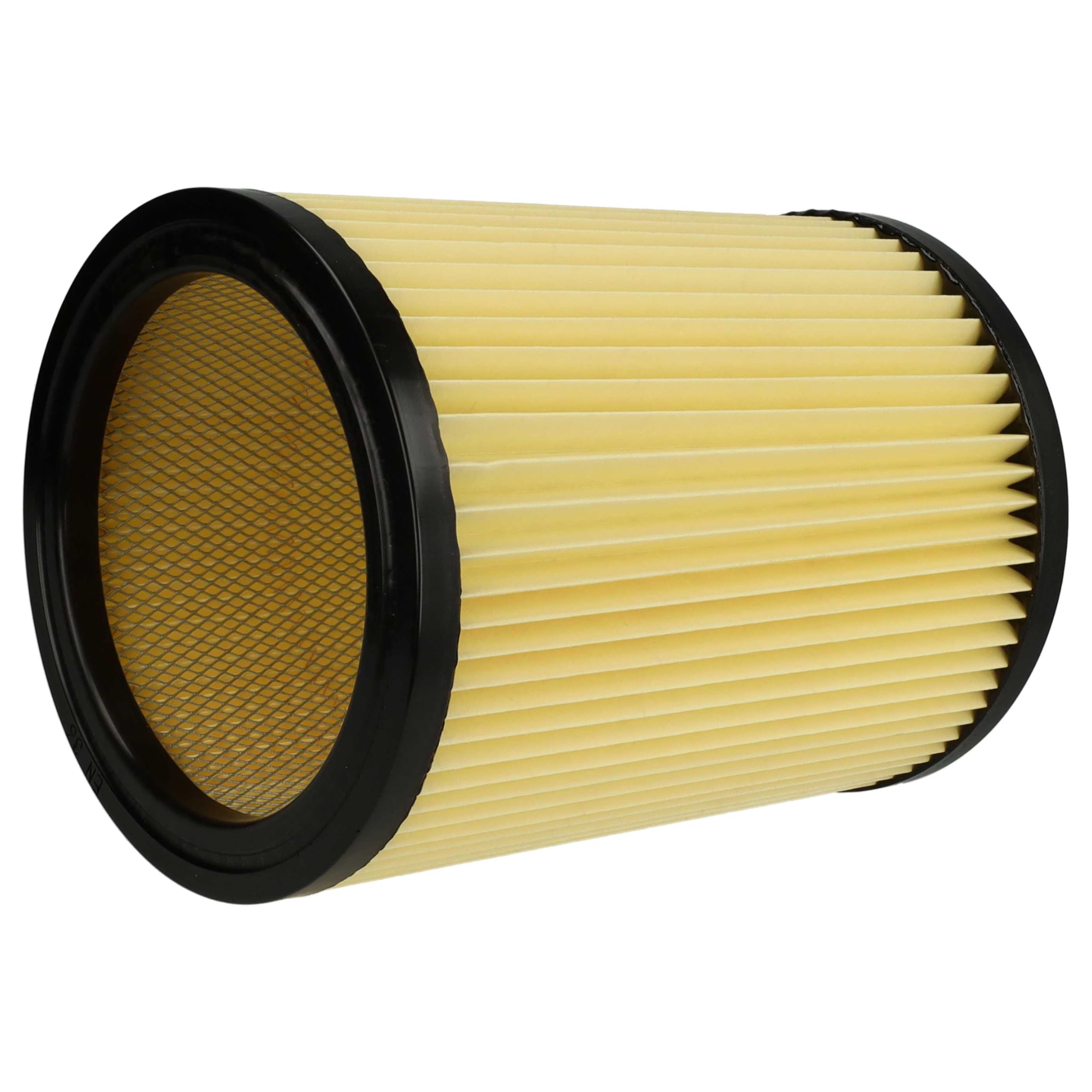 vhbw 3x filtro a pieghe piatte sostituisce Hikoki Hitachi 750435, 710060 per aspiratore - nero/giallo