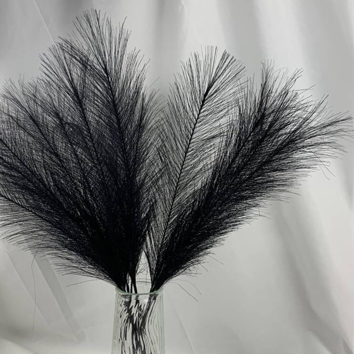 Pampas Grass,flores artificiales, 7 Uds. De hierba de Pampas esponjosa, decoración de flores, planta falsa, caña, fiesta de boda simulada, decoración del hogar, flores artificiales, florero de hierba