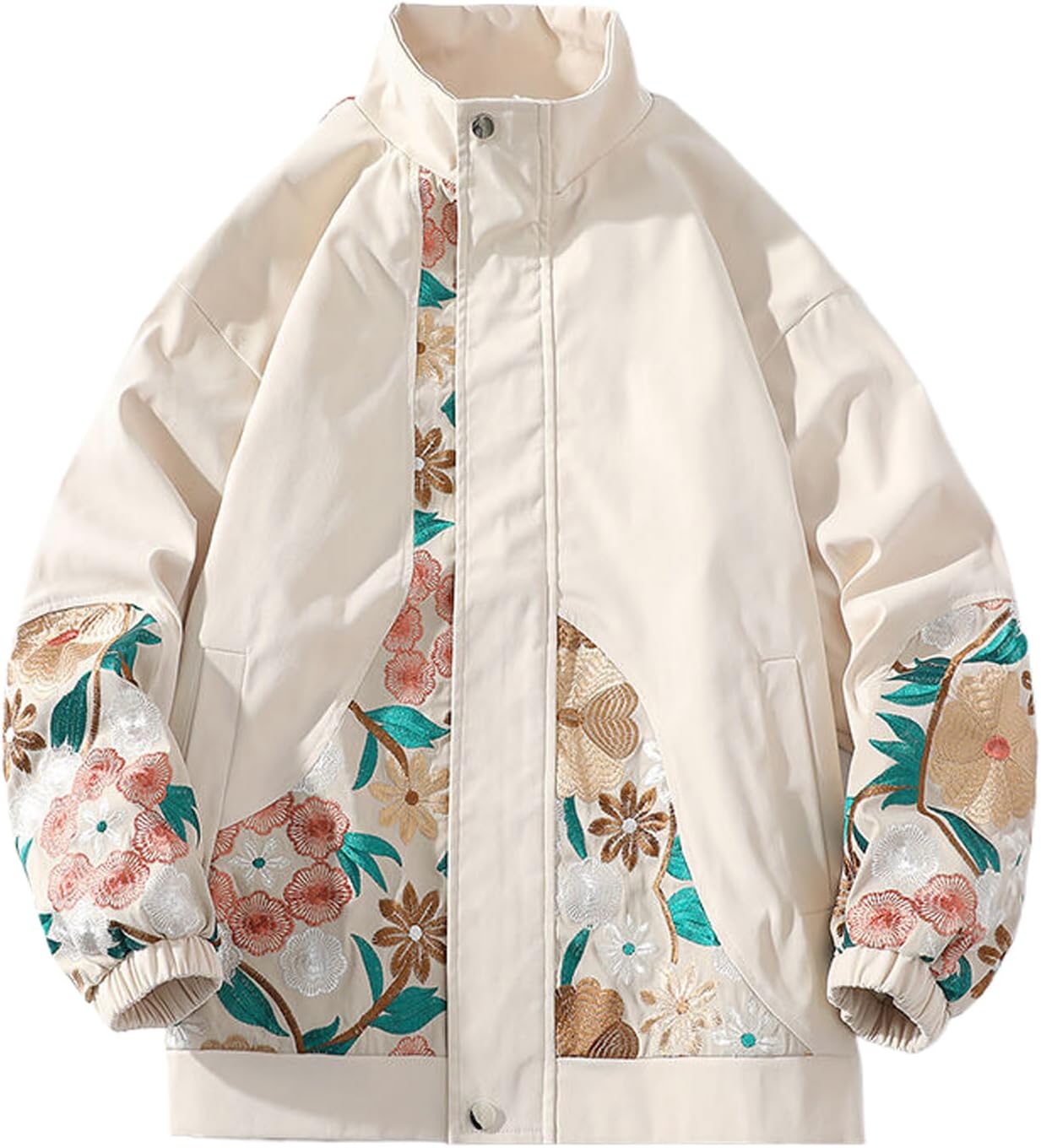 Men's Spring and Autumn Embroidered Men's Jacket Top Loose Baseball Jacket