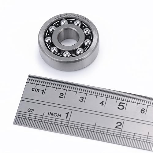 Miniatura 36 de XIKE 1 Pcs 108 Self-Aligning Ball Bearings 8x22x7mm, Open and Chrome Steel Fits DIY/Fans/Industrial/Agriculture/Pulp/Paper/Beverage/Textile