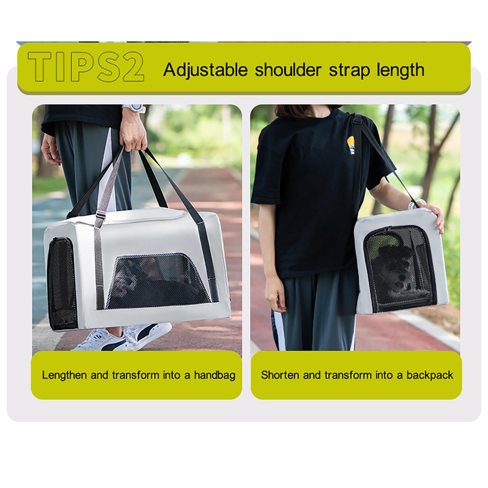 Sac De Transport pour Chat à roulettes, Sac De Transport Amovible avec Bol Et Tapis, Chariot RéTractable Et Pivotant, Parfait pour Voyager en Voiture, en Train Ou en Avion (Gray)