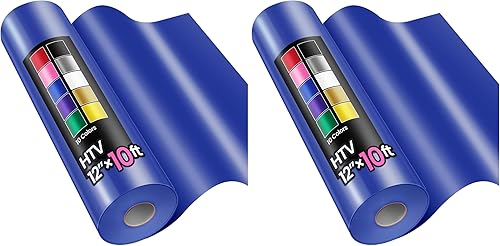 Miniatura 16 de Rollos de vinilo de transferencia de calor HTV de 12" x 10 pies, negro, Sooez HTV vinilo para camiseta, vinilo para planchar, fácil de cortar