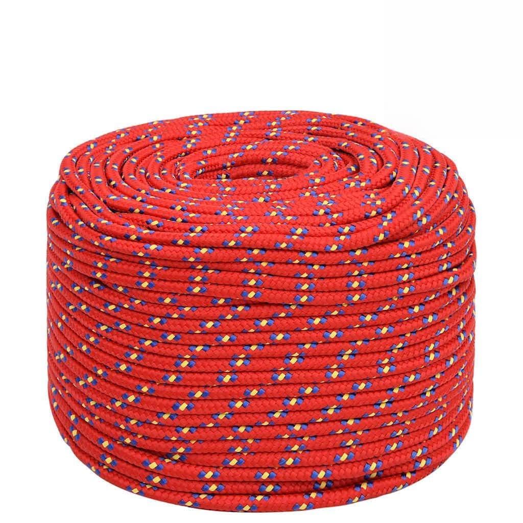 Lina do łodzi 6 mm, 250 m, polipropylenowa, pleciona, do łodzi, jachtów, na kemping, do transportu