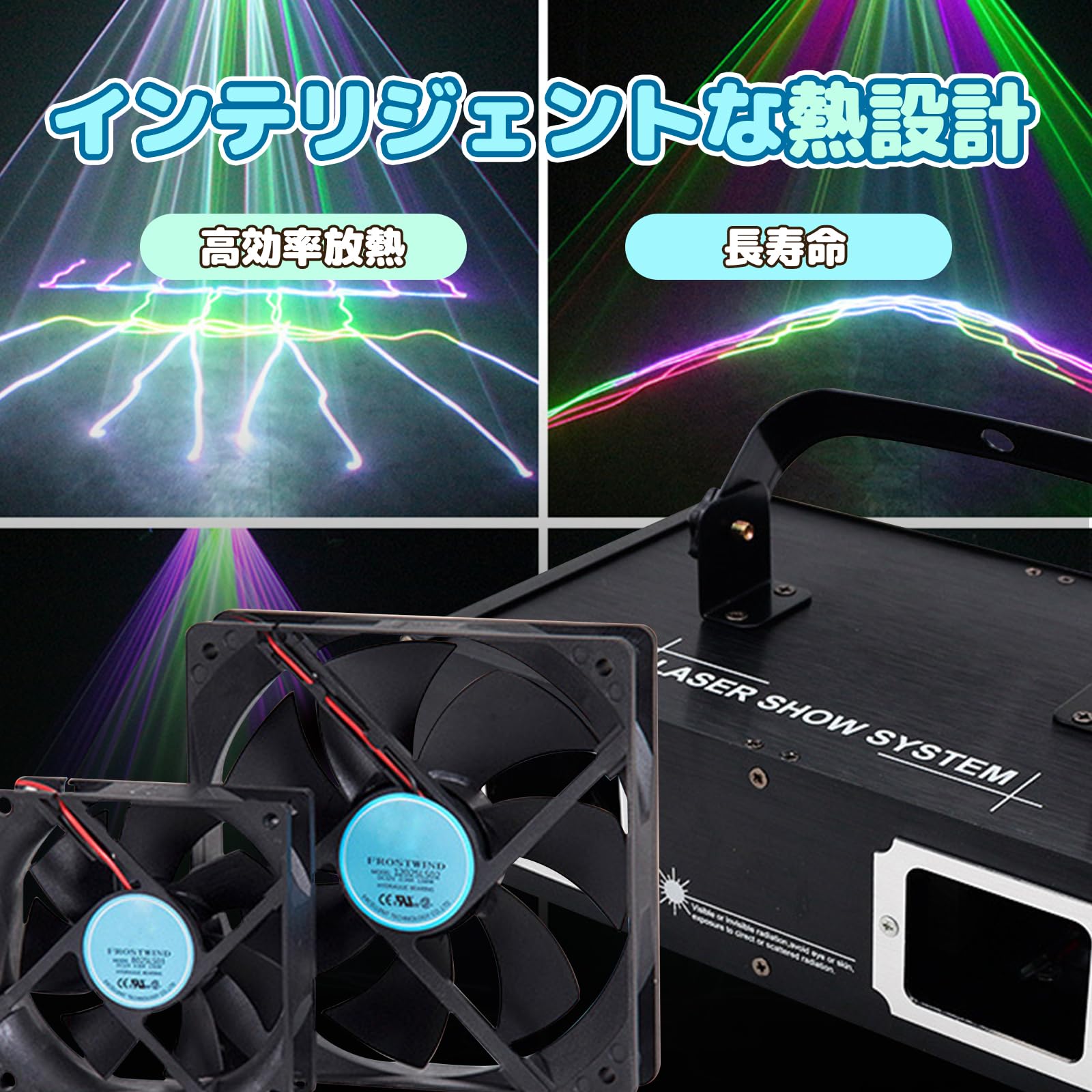 Amazon.co.jp: Hanchen ステージライト 舞台ライト ライトビーム2束+