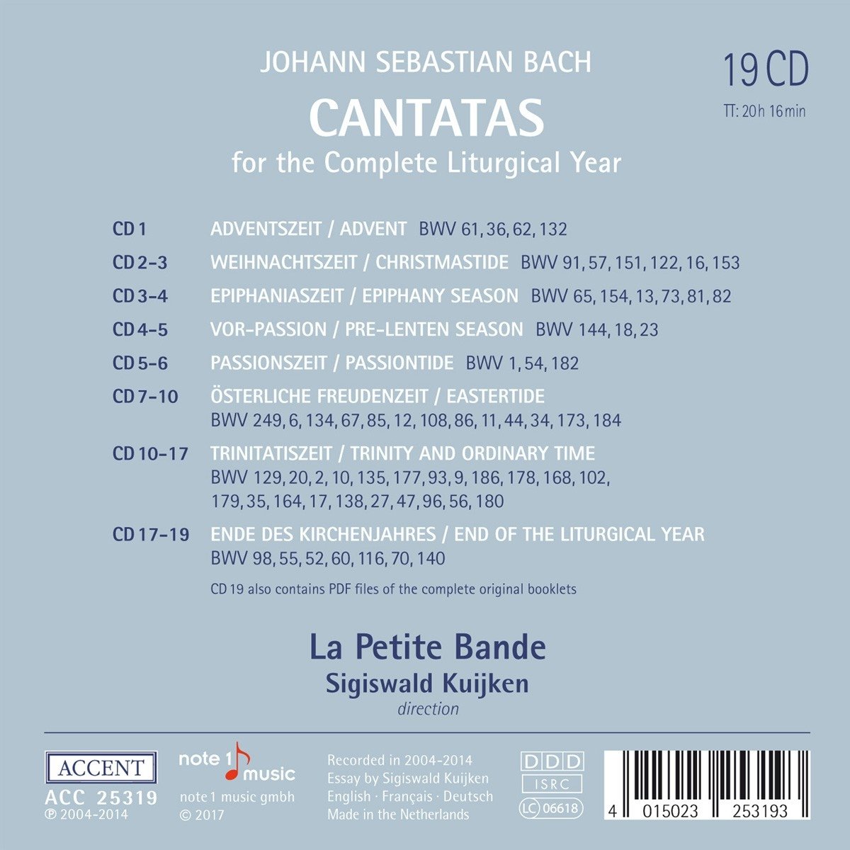 Bach - Die Kantaten zum Kirchenjahr