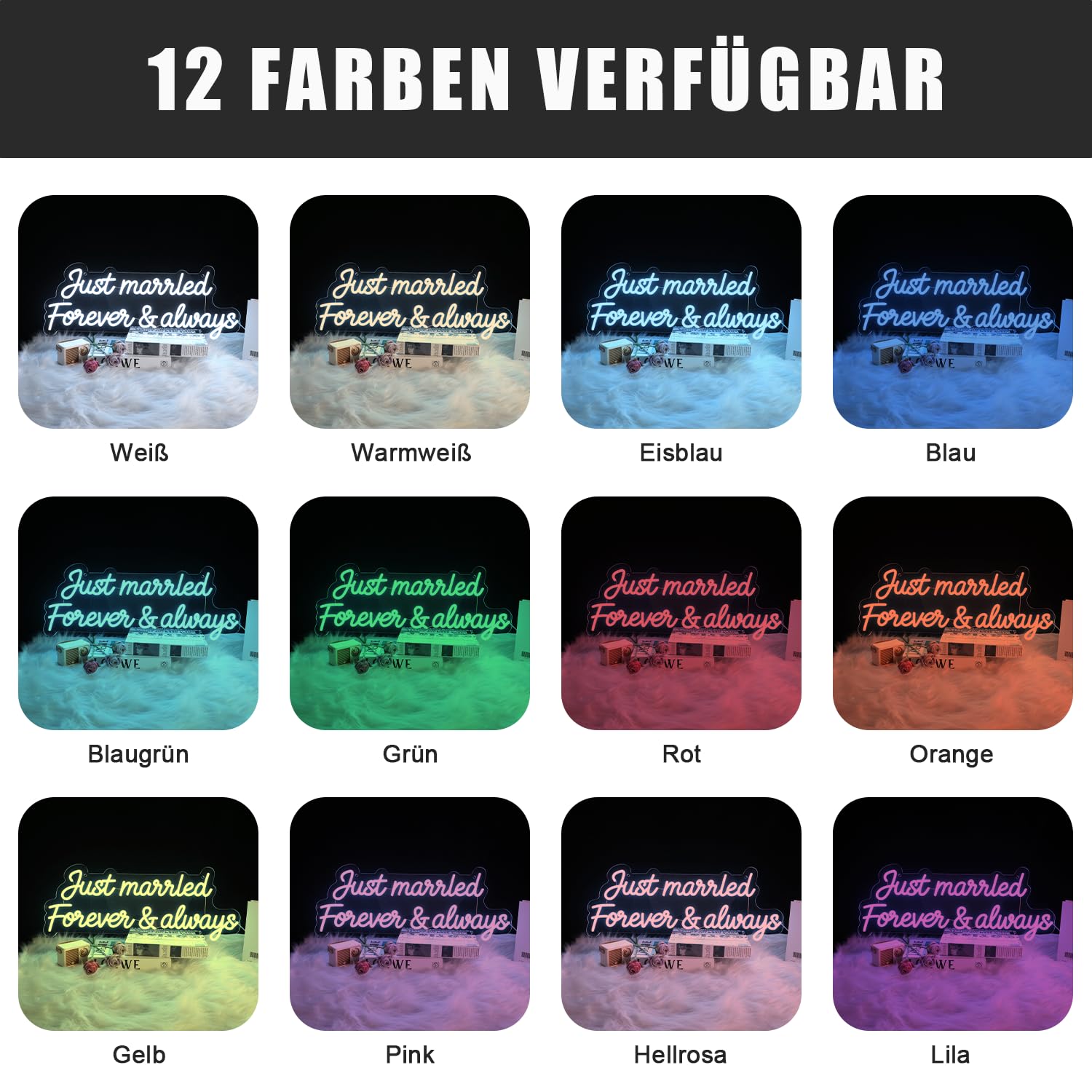 Neon Schild Personalisiert LED Namen Leuchtschriftzug Personalisiert Neonlicht Schriftzug für Wanddekoration Hochzeit Bar Geburtstag Party Geschäft Salon