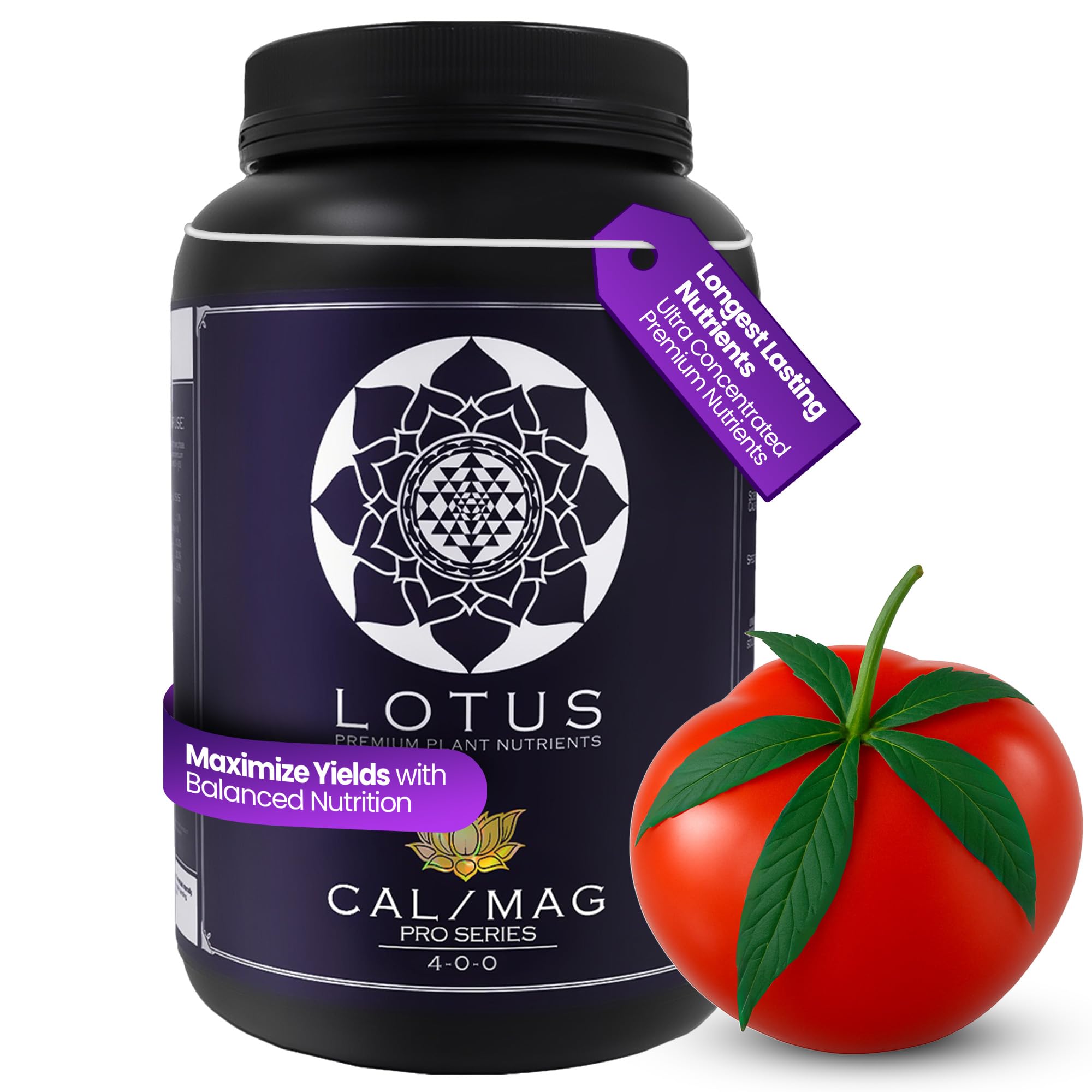 Cal/Mag Pro Series - Hydroponic Plant Nutrients - Supplement for Enhanced Plant Growth - Naturally Derived Premium Powdered Nutrient with Calcium and Magnesium for Soil, Hydroponic, & Coco Coir 60oz