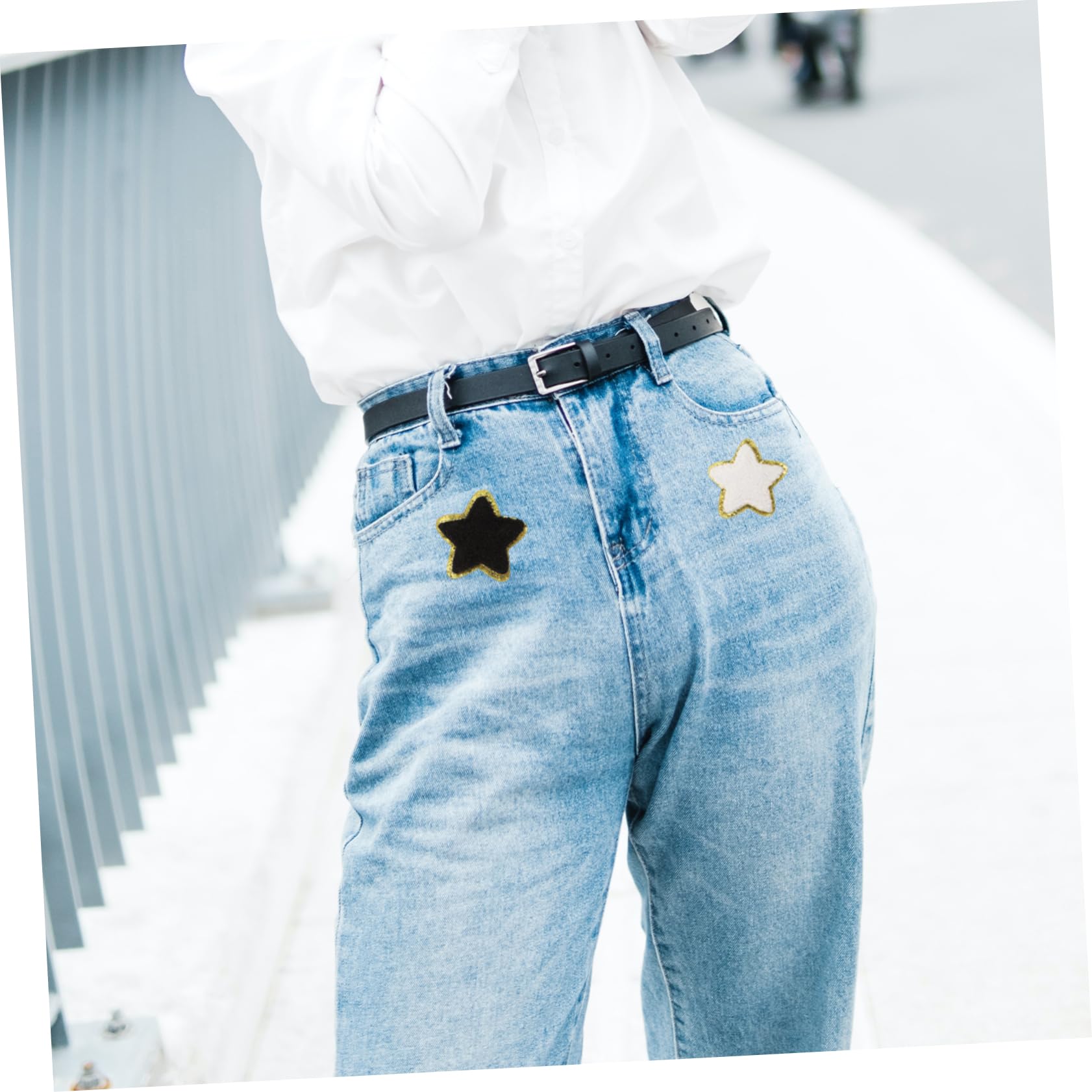 EXCEART 64stücke Glitzer Stern Aufbügler Chenille Patches Für Kleidung Taschen Hüte Jeans Langlebig Hautfreundlich Zum Dekorieren Und Reparieren