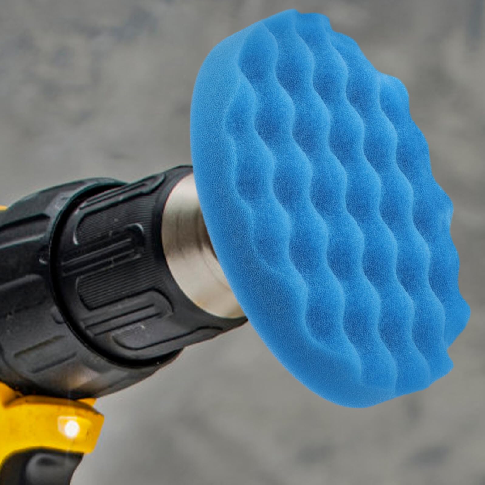 Didiseaon 16pezzi Tamponi di Lucidatura Auto in Spugna Pz per Auto Mobili Vetro Include Attacco per Trapano Facile Installazione per Lucidatura