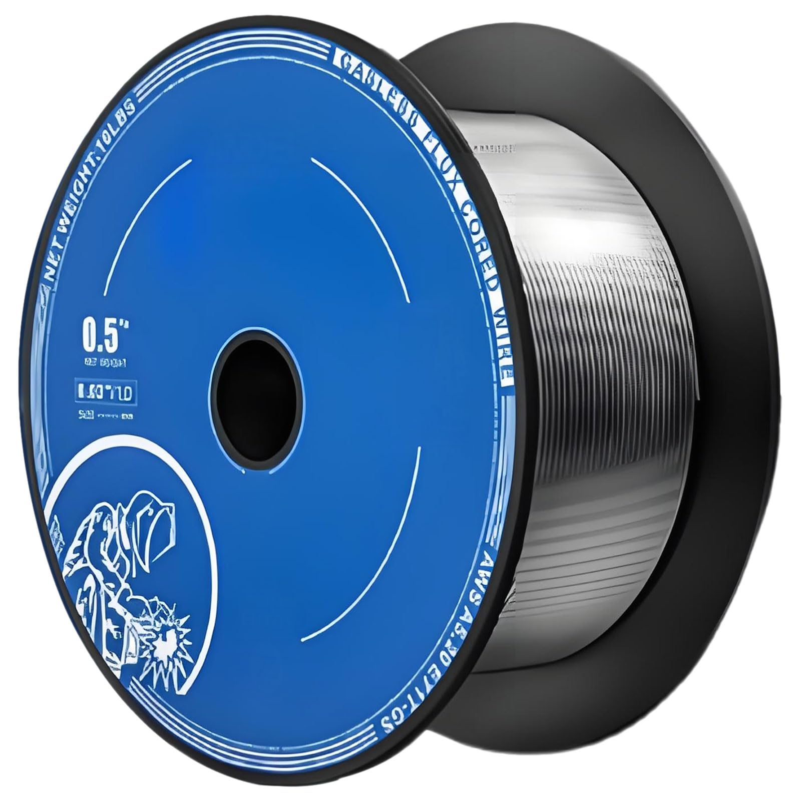 Filo for saldatura in acciaio inossidabile, filo Mig con nucleo senza gas da 0,035/0,030" (1,0/0,8 mm), E71T-GS, perfetto for la di progetti in zincato, e dolce(0.8mm 1kg 3 Pack)