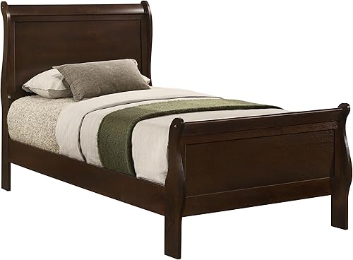 Vista 4 de Coaster Home Furnishings Louis Philippe 202411T - Cama de trineo con doble panel