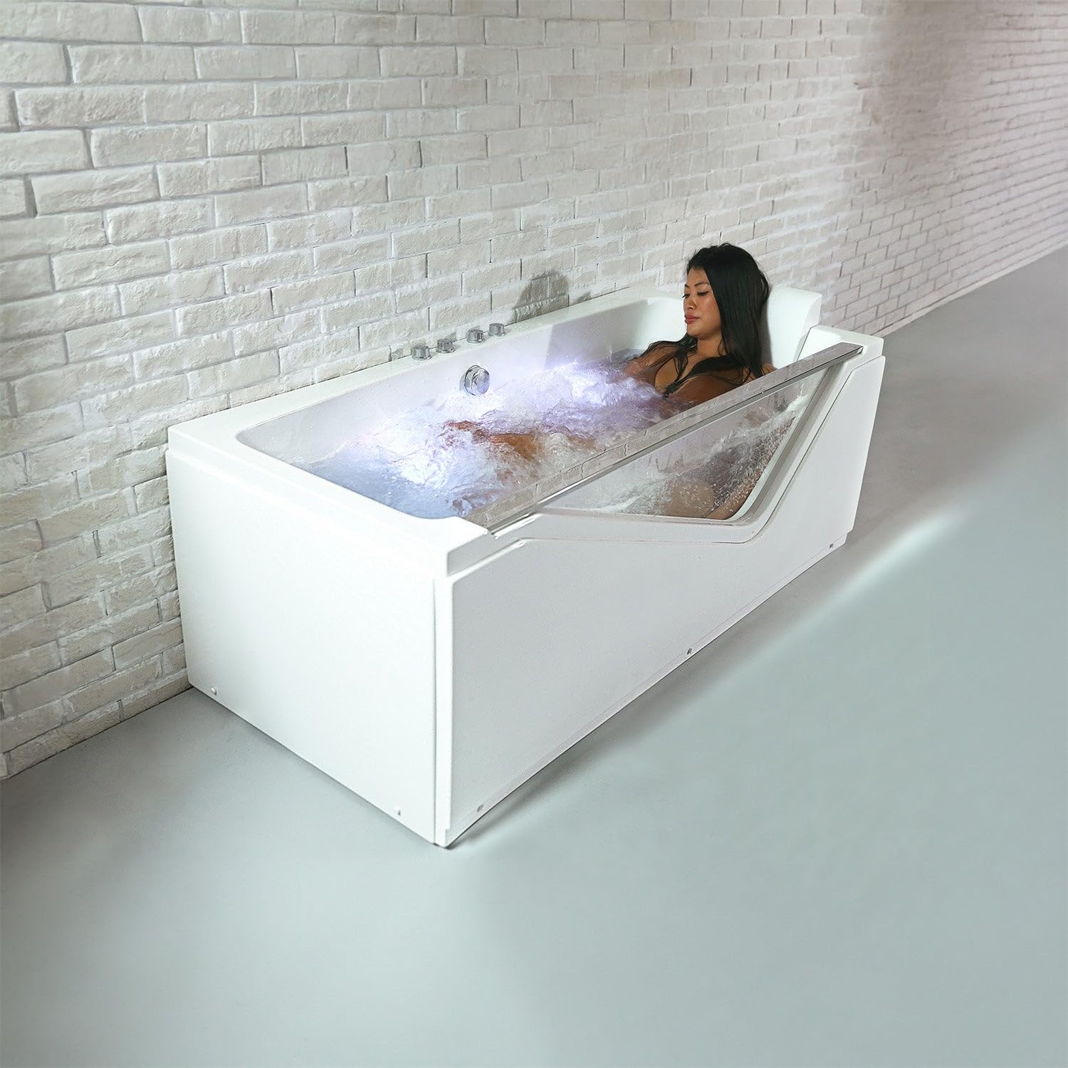 Baignoire Balnéo Indra Wave 170 x80 x63 cm, by SPALINA