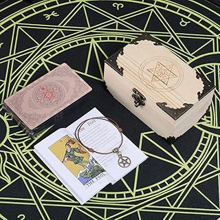 Jayiaine Tarot Cards for Beginners,Oracle Cards Deck with Guidebook Pink Waterproof Cards, Fortune Teller Game Set for Family Reunion Expert Reader for Christmas Birthday, Pink