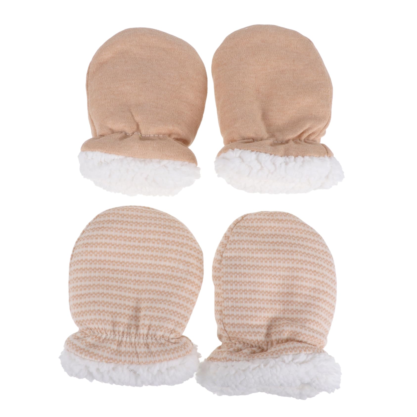 FOMIYES Baby Gloves 2 Sets Anti-scratch Comfortable for Infants Gender-specific Colors