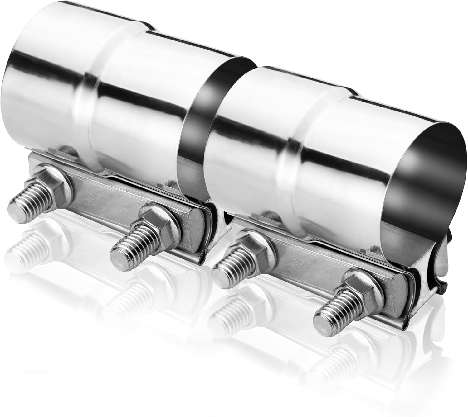 WIVIE 2.0 inch Lap Joint Exhaust Clamp 304 Stainless Steel