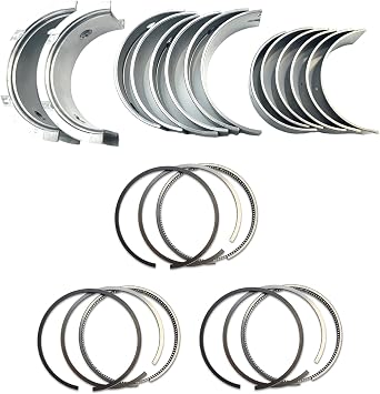 3TNV82 Metal Kit + Piston Rings For Yanmar 3TNV82 3TNV82A 3TNV82A-QTB1 Engine VIO30 VIO27 B3 Excavator For Komatsu PC10 PC15 PC20 PC25 Excavator STD Bearing kit set piston Rings set