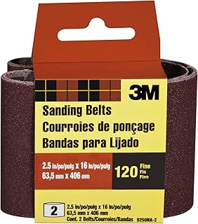 3M 9250NA-2 Heavy Duty Power Sanding Belts, 2...,