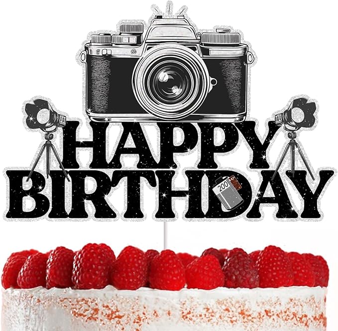 Camera Cake Decorations for Photographers Birthday Parties Photography Enthusiasts Creative