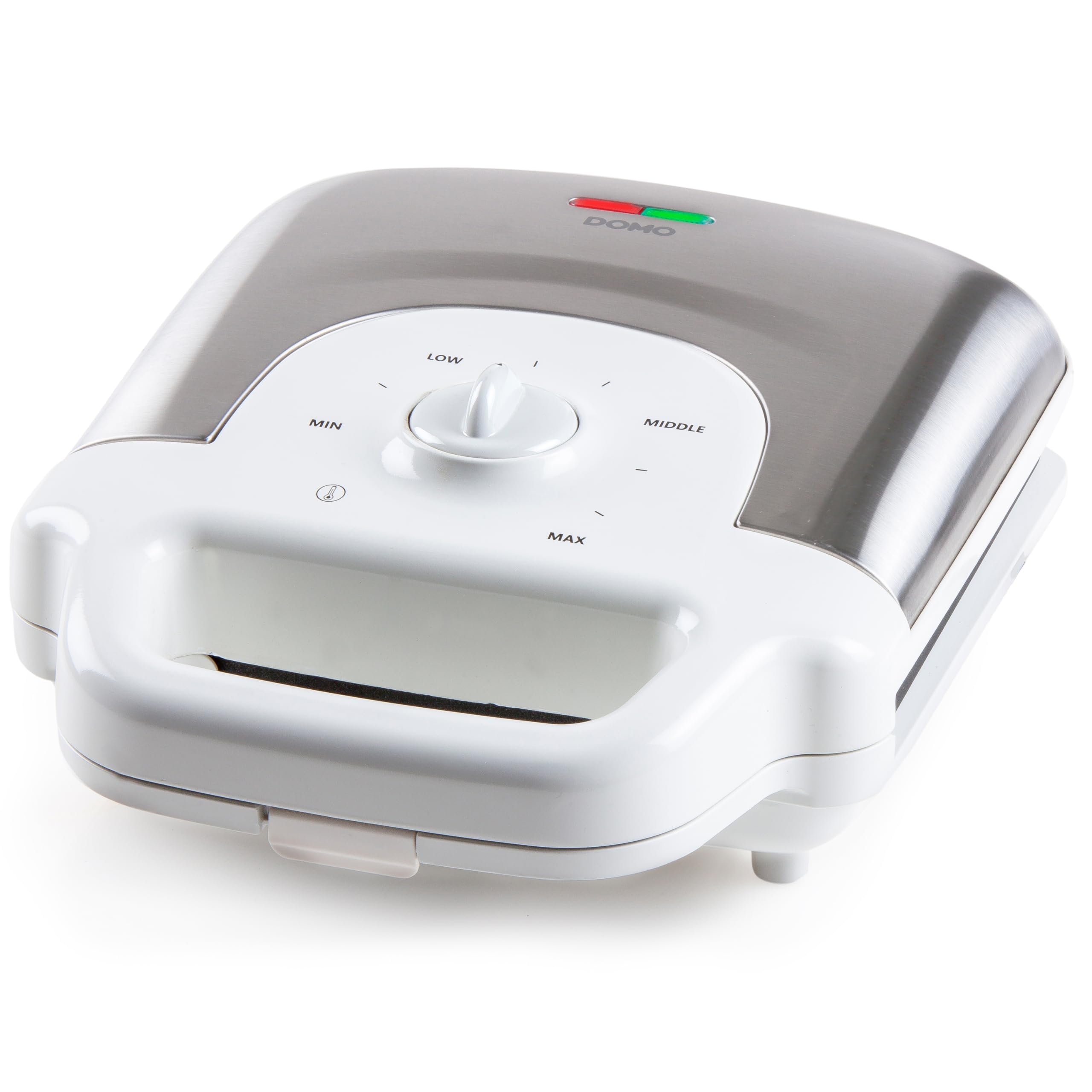 Domo DO9222W Moule à gauffres 2 Gauffre(s) 900 W Noir, Blanc