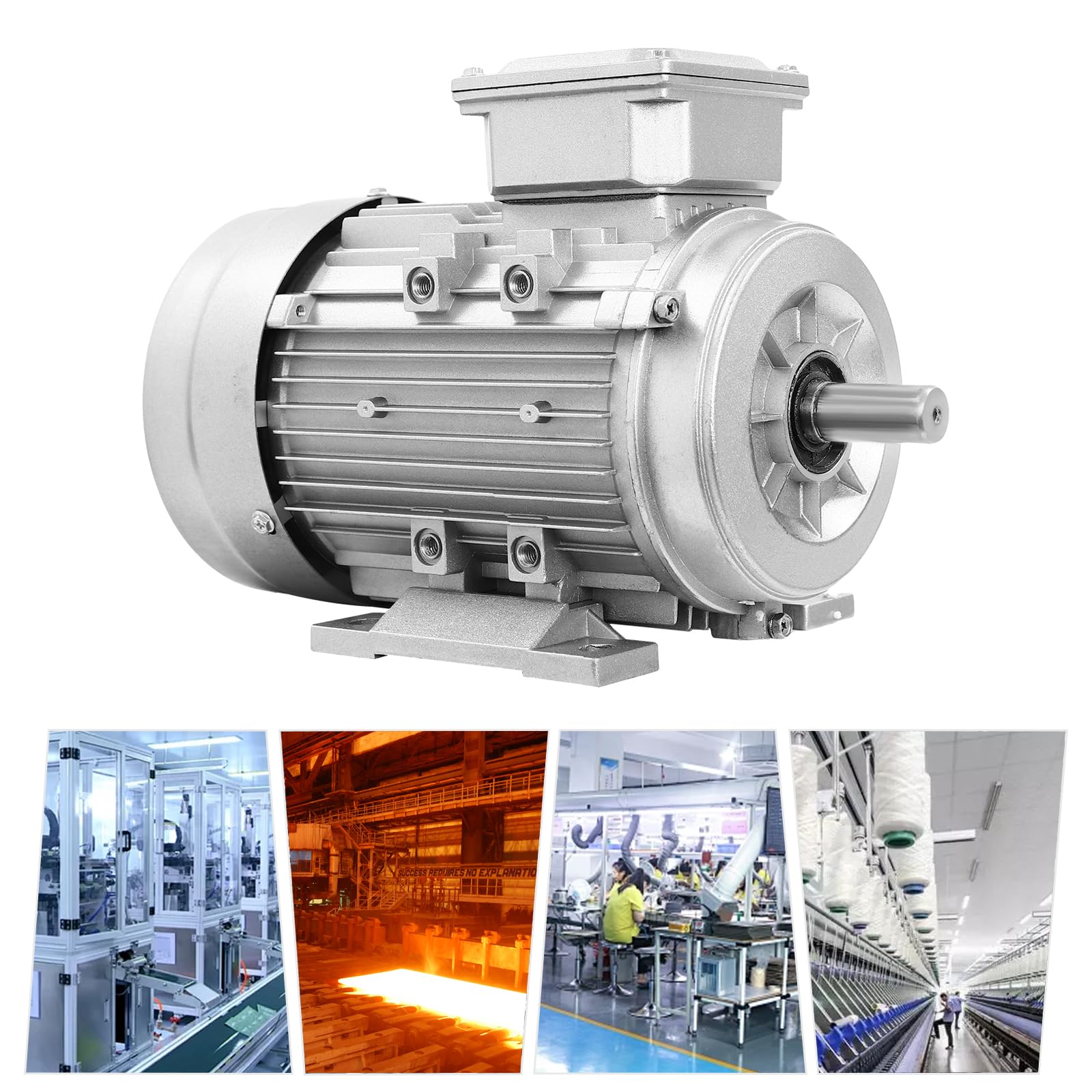 Elektromotor 1.1kW 380V Dreiphasen-Motor 1405U/min Schaftdurchmesser 19mm reine Kupferspule