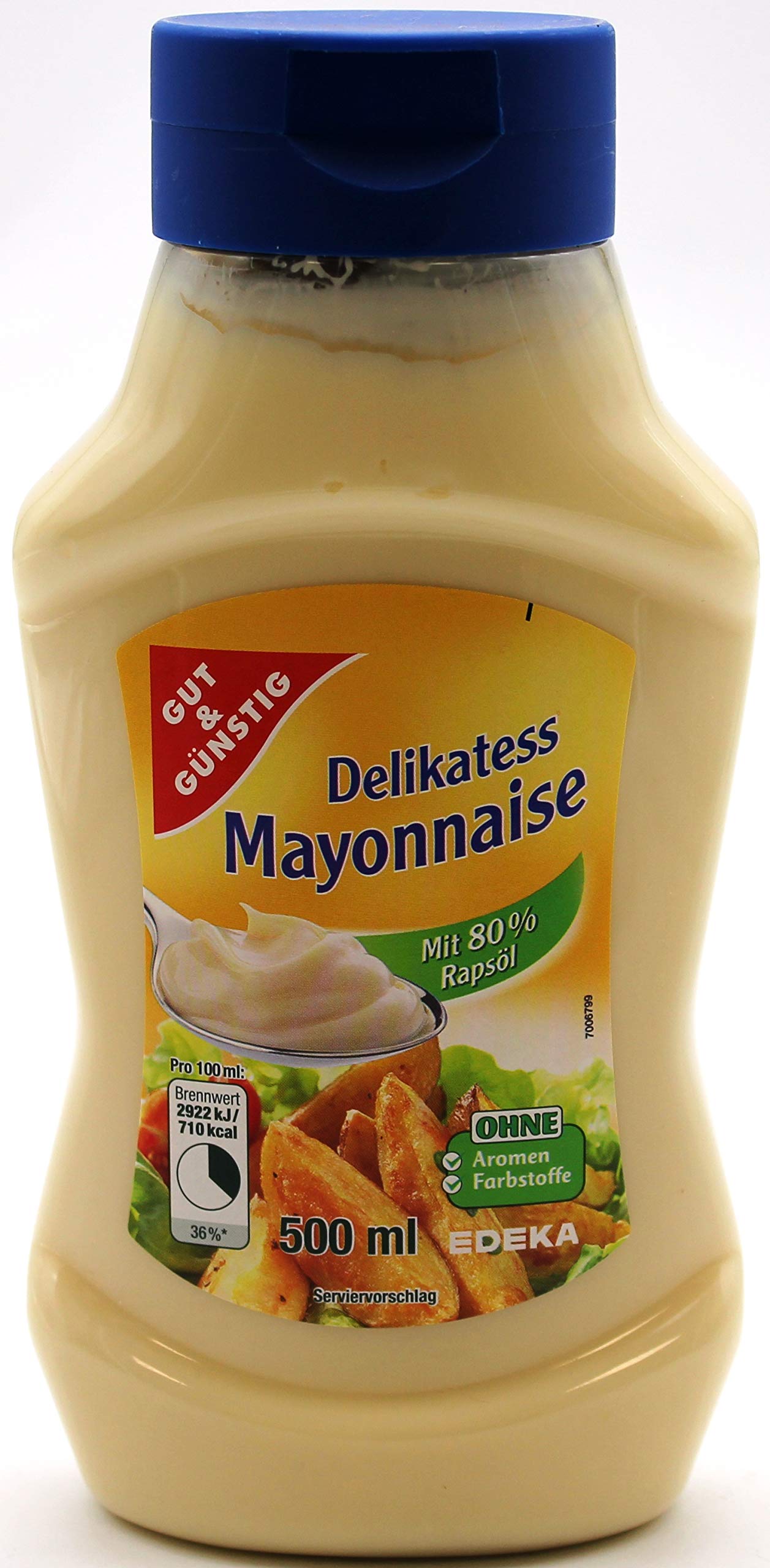 Gut & Günstig Delikatess Mayonnaise, 12er Pack (12 x 500ml)