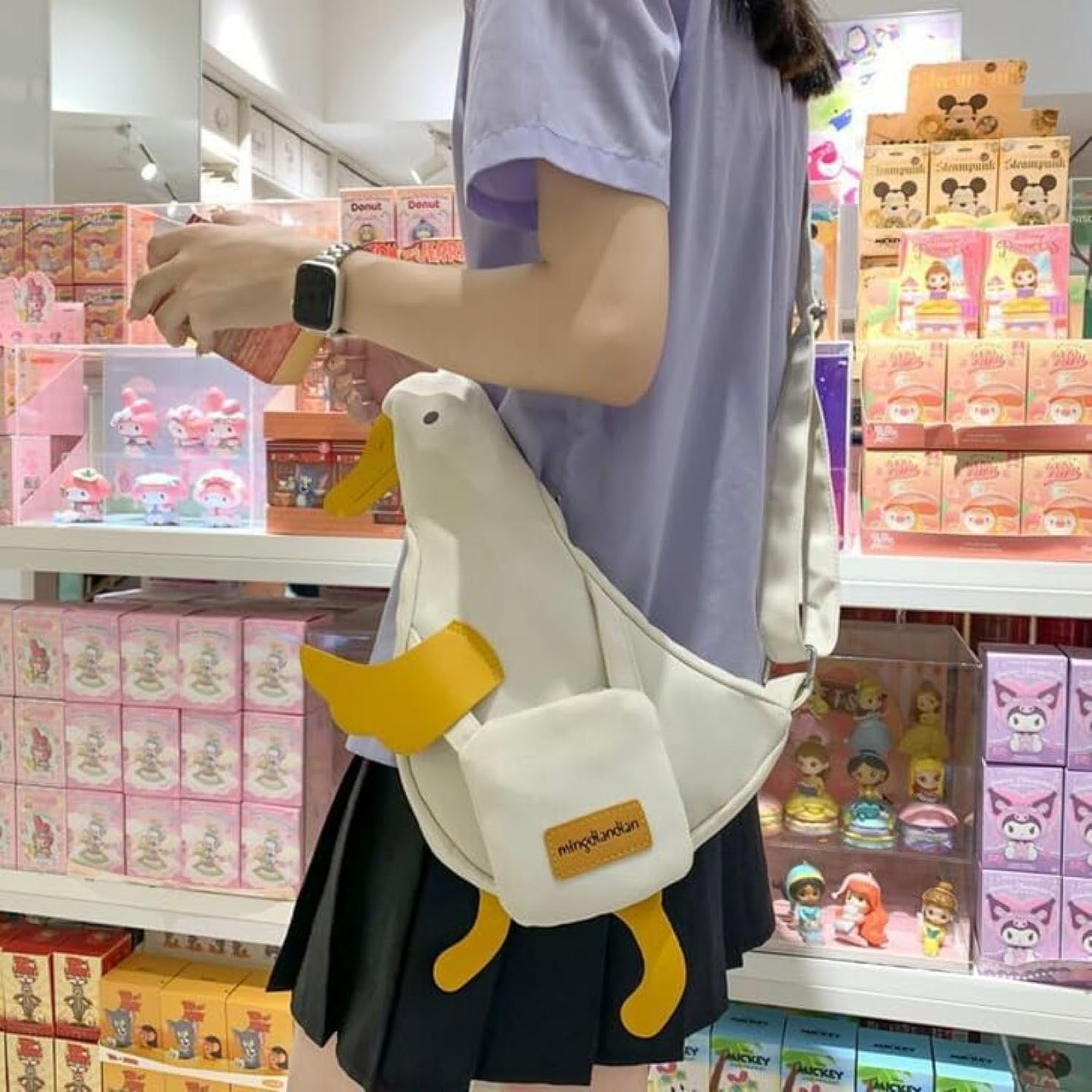 ボディバッグ アヒル柄 小さめ 斜めがけ かわいい ショルダーバッグ ブルー 楽天市場】撥水 アヒルデザイン ボディバッグ ショルダーバッグ