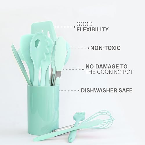 Miniatura 9 de Juego de utensilios de cocina de silicona  Juego de 12 utensilios de cocina de silicona  Herramientas de cocina de silicona de grado alimenticio