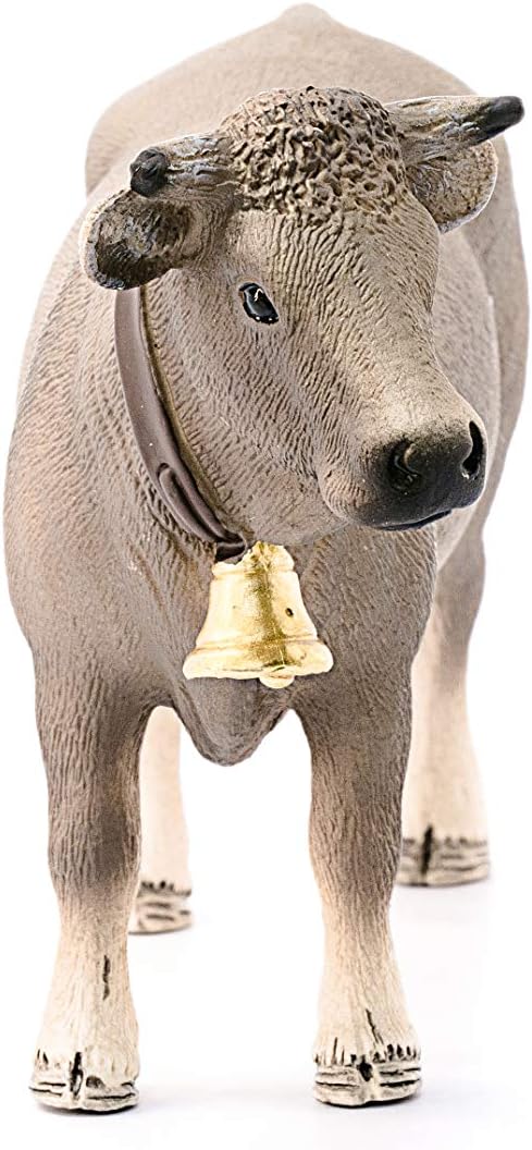 Schleich Farm World, Realistic Farm Animal Toys for Kids and Toddlers, Branuvieh Cow Toy Figurine, Ages 3+