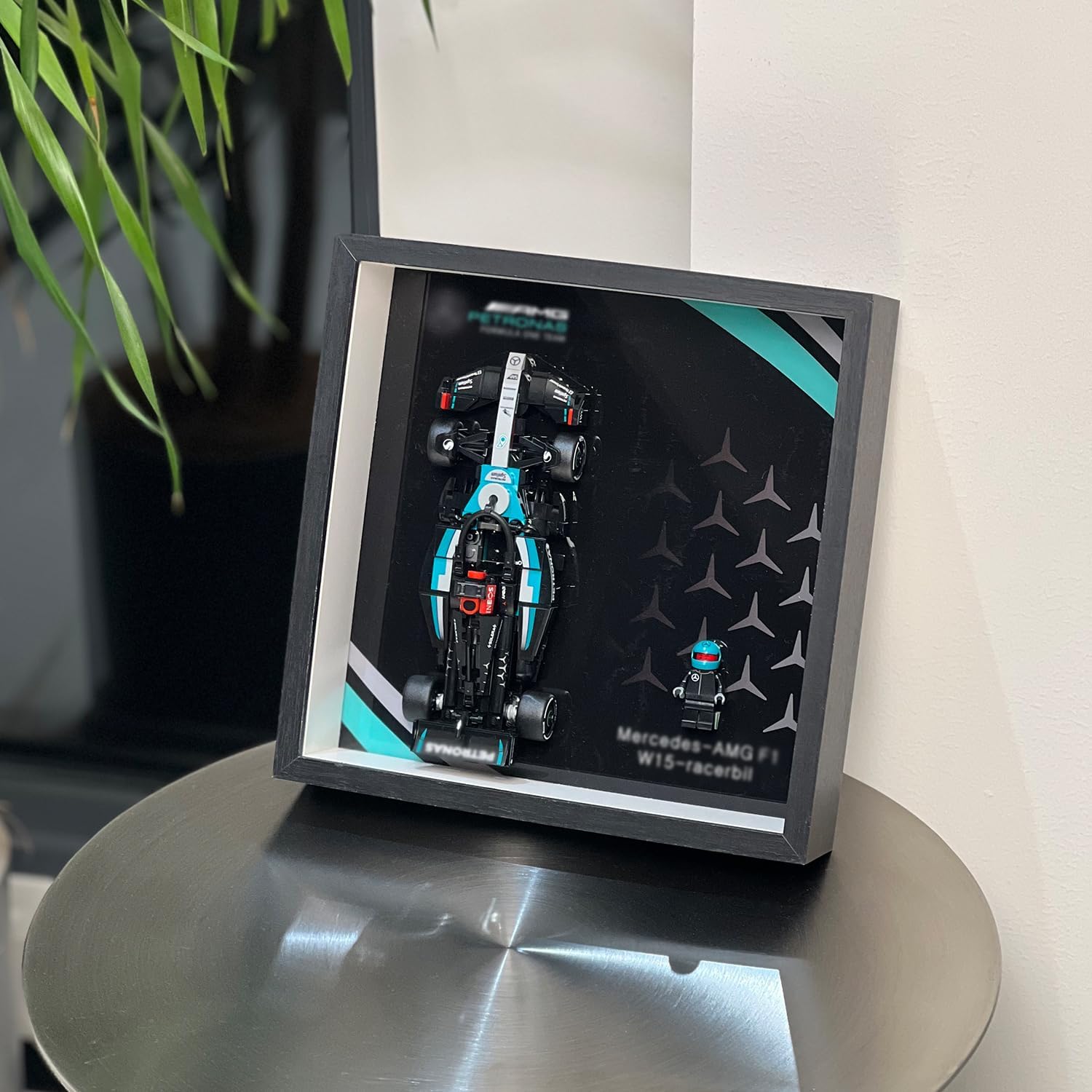 iLuane Display Wallboard for Race Car Toy - Building Set 77244, Adult Collectibles Wall Mount, Home or Office Décor (No Car Included)