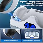 Controller Charging Dock for PS5 VR2, PSVR 2 Charging Station with VR Headset Holder Display Stand, PS VR2 Controller Charger for PSVR2 Accessories with Led Indicator, 2 Magnetic Clasp & Type-C Cable