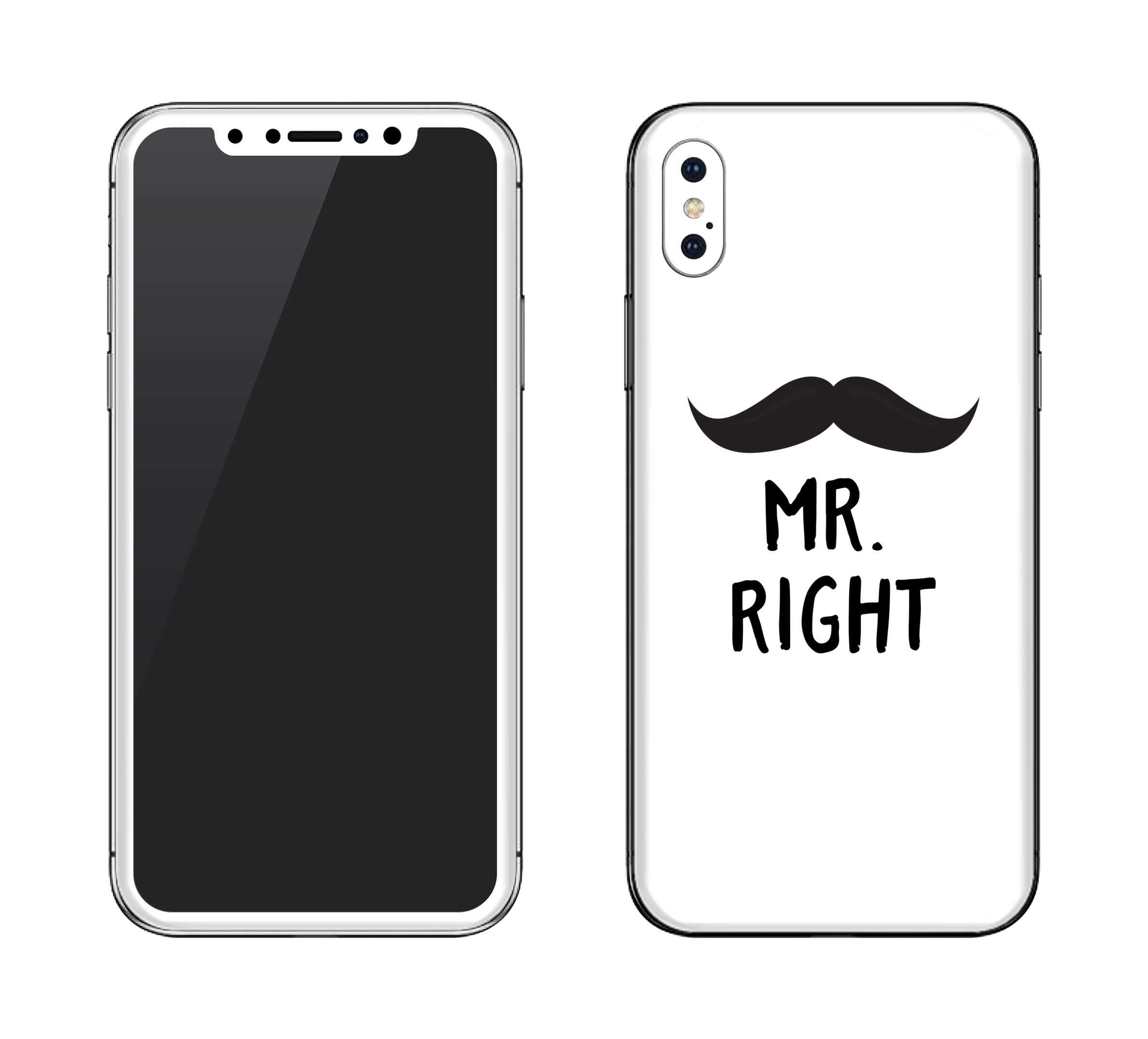 Stylizedd Ultra Premium Vinyl Skin Decal Body Wrap for Apple iPhone XS/X - Mr. Right