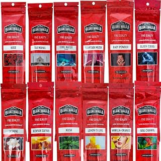 11" Fine Quality Long Burning Incense - 10 Assorted Scents - 10 Sticks Each